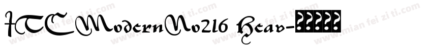 ITCModernNo216 Heav字体转换